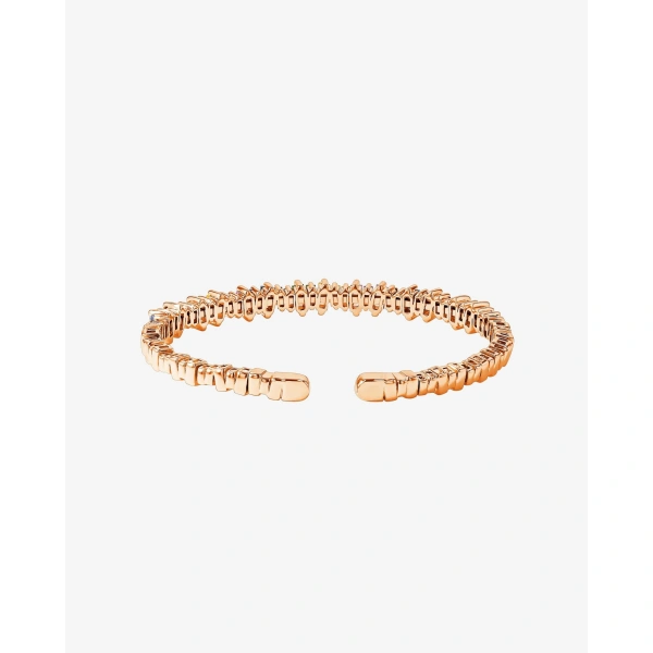 Suzanne Kalan Bold Pastel Sapphire Bangle in 18K Rose Gold | Fine Bracelets | Coveti