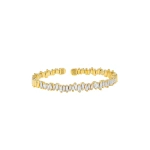 Suzanne Kalan Bold Reborn Bangle in 18K Yellow Gold | Fine Bracelets | Coveti
