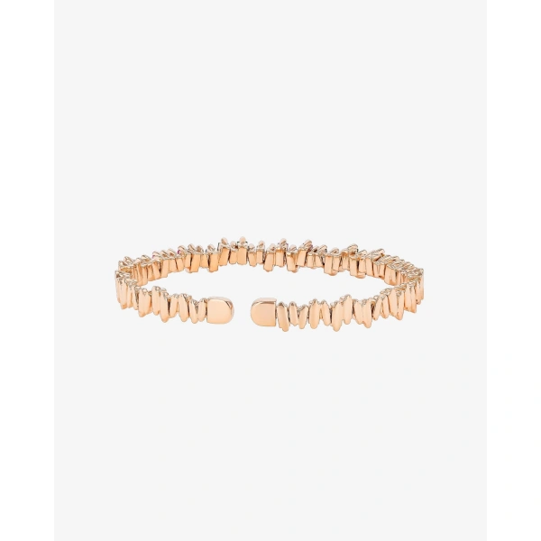 Suzanne Kalan Bold Reborn Pastel Sapphire Bangle in 18K Rose Gold | Fine Bracelets | Coveti