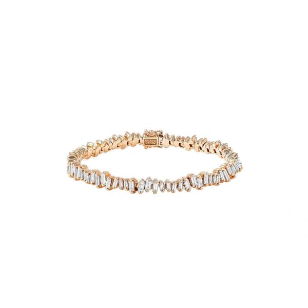 Suzanne Kalan Bold Tennis Bracelet in 18K Rose Gold, Ref. AKB397-RG | Fine Bracelets | Coveti