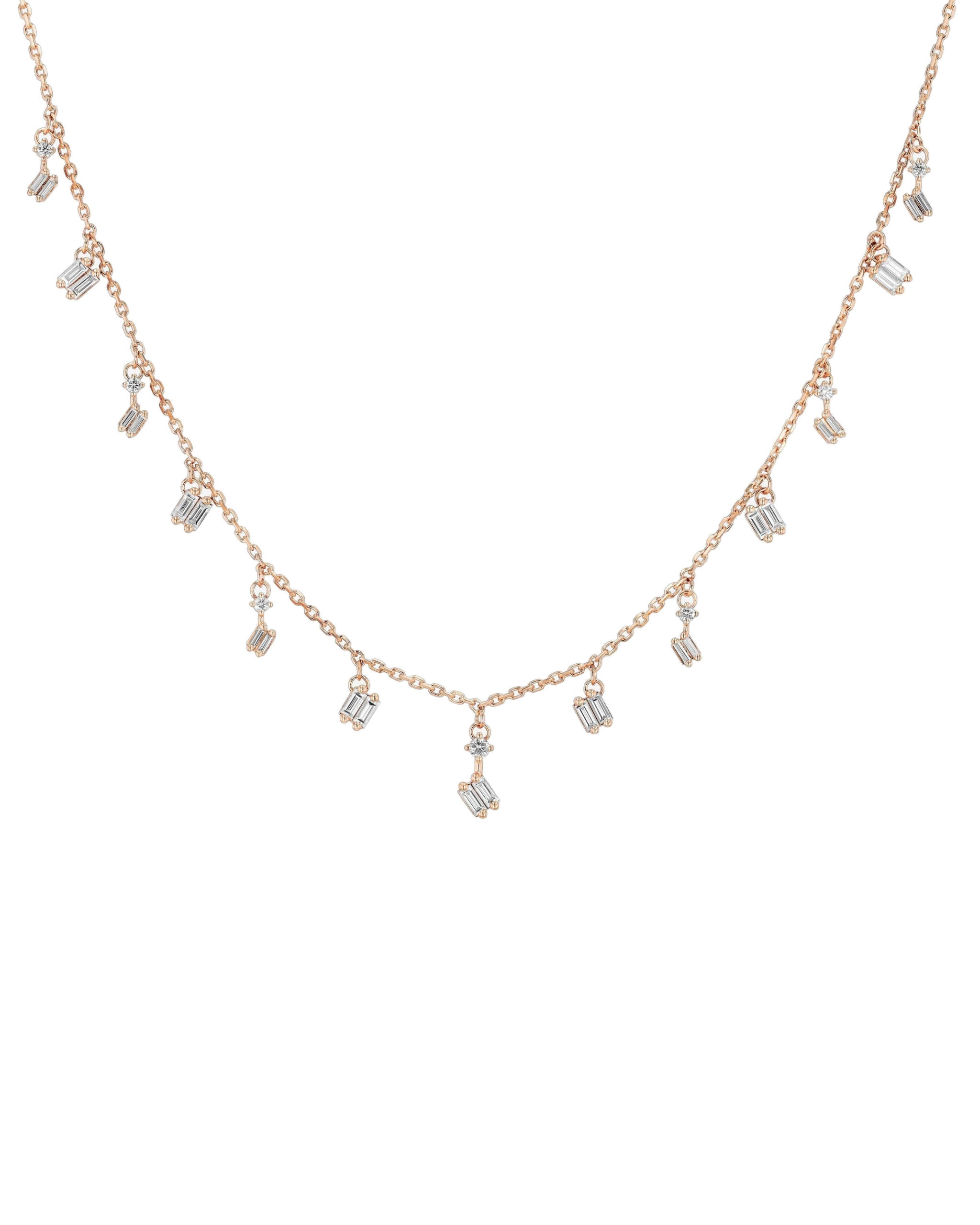 Suzanne Kalan Cascade Necklace in 18K Rose Gold Suzanne Kalan Cascade Necklace in 18K Rose Gold | Fine Necklaces | Coveti