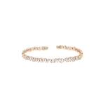 Suzanne Kalan Classic Diamond Bangle in 18K Rose Gold | Fine Bracelets | Coveti