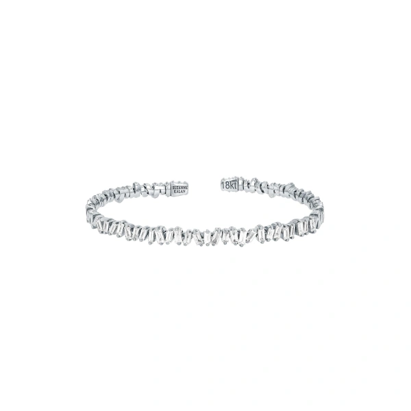 Classic Diamond Bangle in 18K White Gold