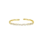 Suzanne Kalan Classic Diamond Bangle in 18K Yellow Gold | Fine Bracelets | Coveti