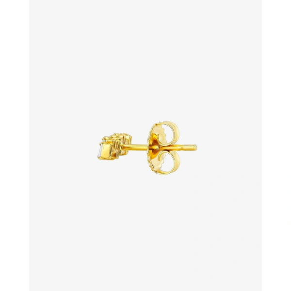 Suzanne Kalan Classic Diamond Bar Studs in 18K Yellow Gold | Fine Earrings | Coveti