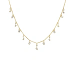 Suzanne Kalan Classic Diamond Cascade Necklace in 18K Yellow Gold | Fine Necklaces | Coveti