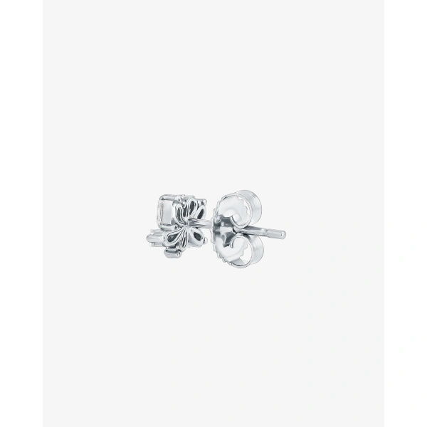 Suzanne Kalan Classic Diamond Cluster Studs in 18K White Gold | Fine Earrings | Coveti