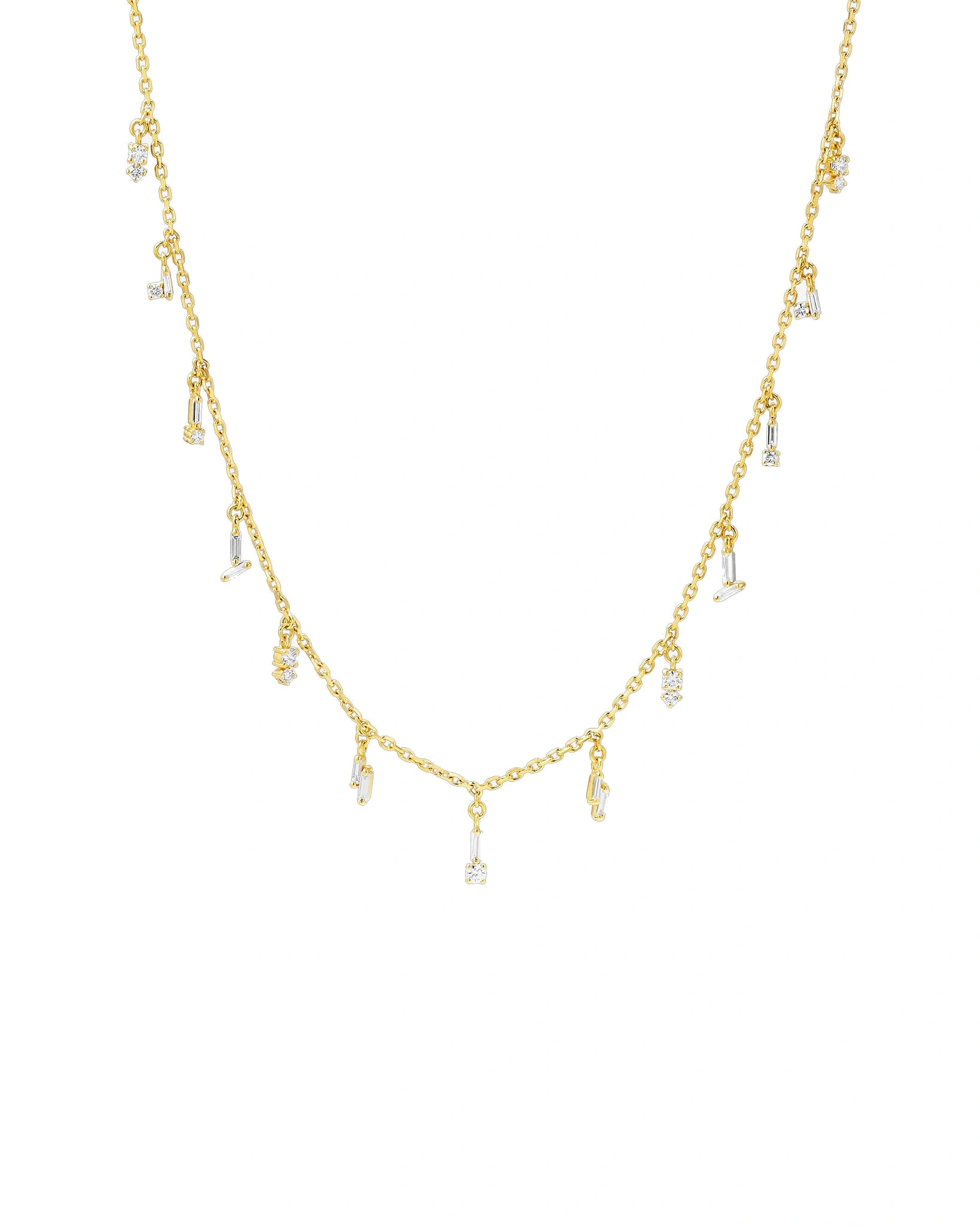 Suzanne Kalan Classic Diamond Drop Necklace in 18K Yellow Gold Suzanne Kalan Classic Diamond Drop Necklace in 18K Yellow Gold | Fine Necklaces | Coveti