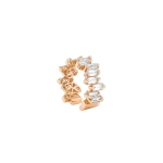 Suzanne Kalan Classic Diamond Ear Cuff in 18K Rose Gold | Fine Earrings | Coveti