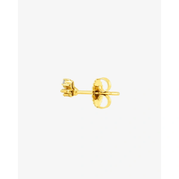 Suzanne Kalan Classic Diamond Eva Studs in 18K Yellow Gold | Fine Earrings | Coveti