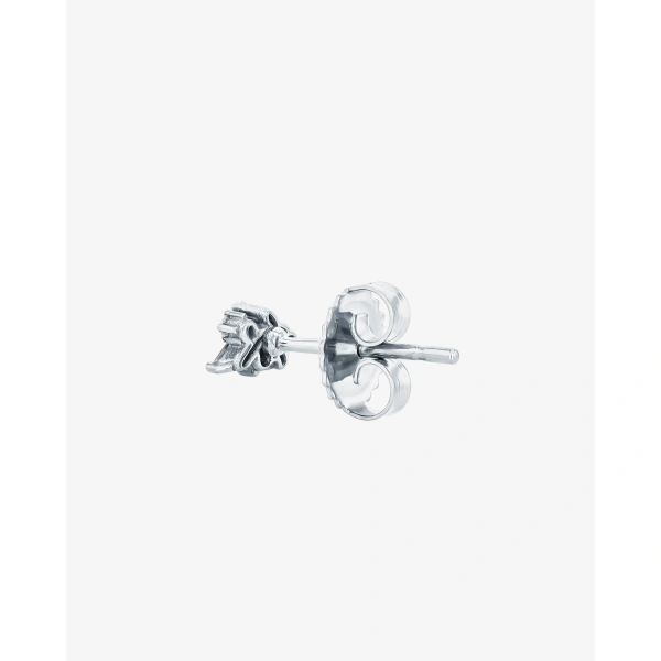 Suzanne Kalan Classic Diamond Felicity Studs in 18K White Gold | Fine Earrings | Coveti