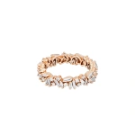 Suzanne Kalan Classic Diamond Icon Eternity Band in 18K Rose Gold | Fine Rings | Coveti
