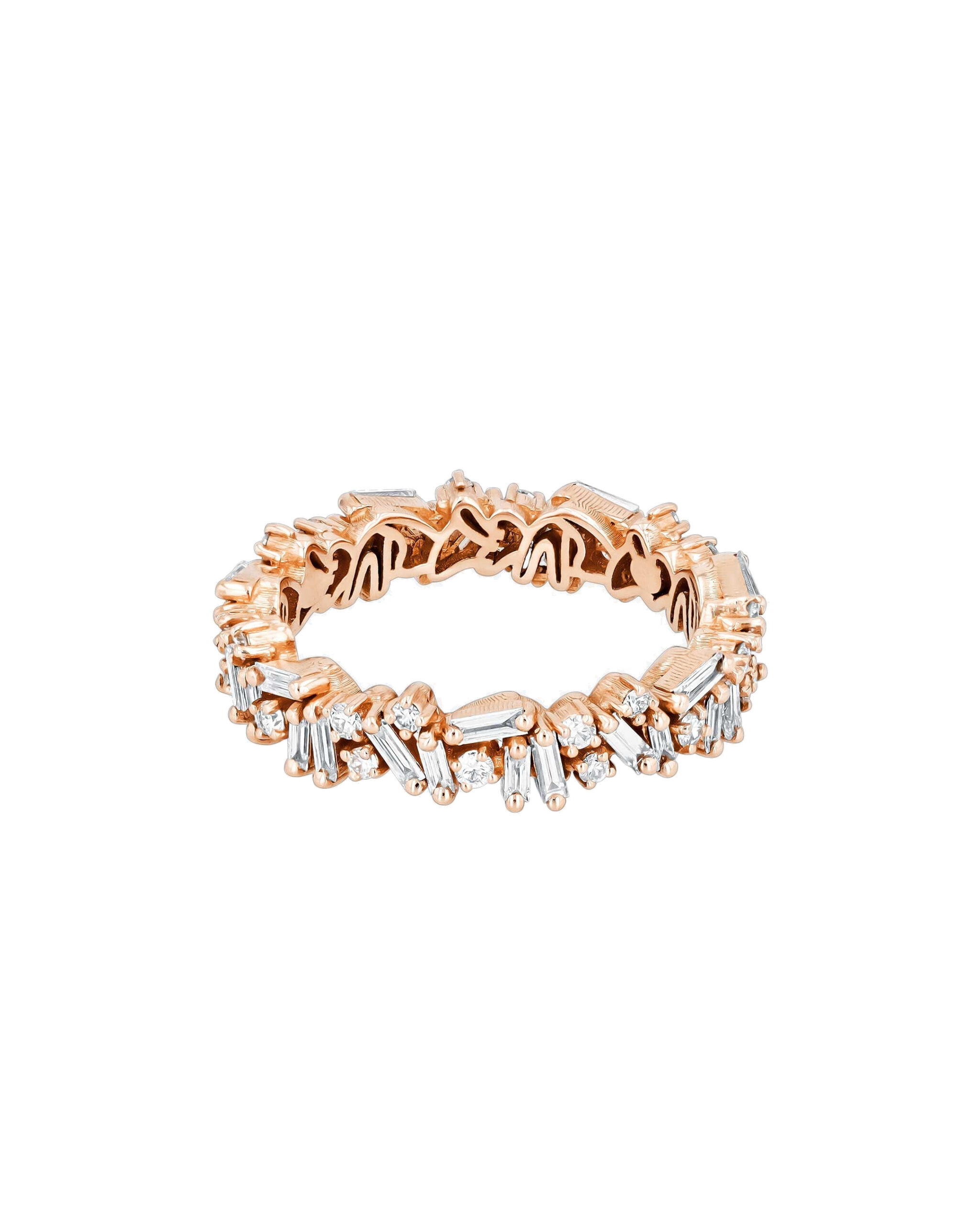 Suzanne Kalan Classic Diamond Icon Eternity Band in 18K Rose Gold Suzanne Kalan Classic Diamond Icon Eternity Band in 18K Rose Gold | Fine Rings | Coveti