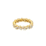Suzanne Kalan Classic Diamond Icon Eternity Band in 18K Yellow Gold | Fine Rings | Coveti