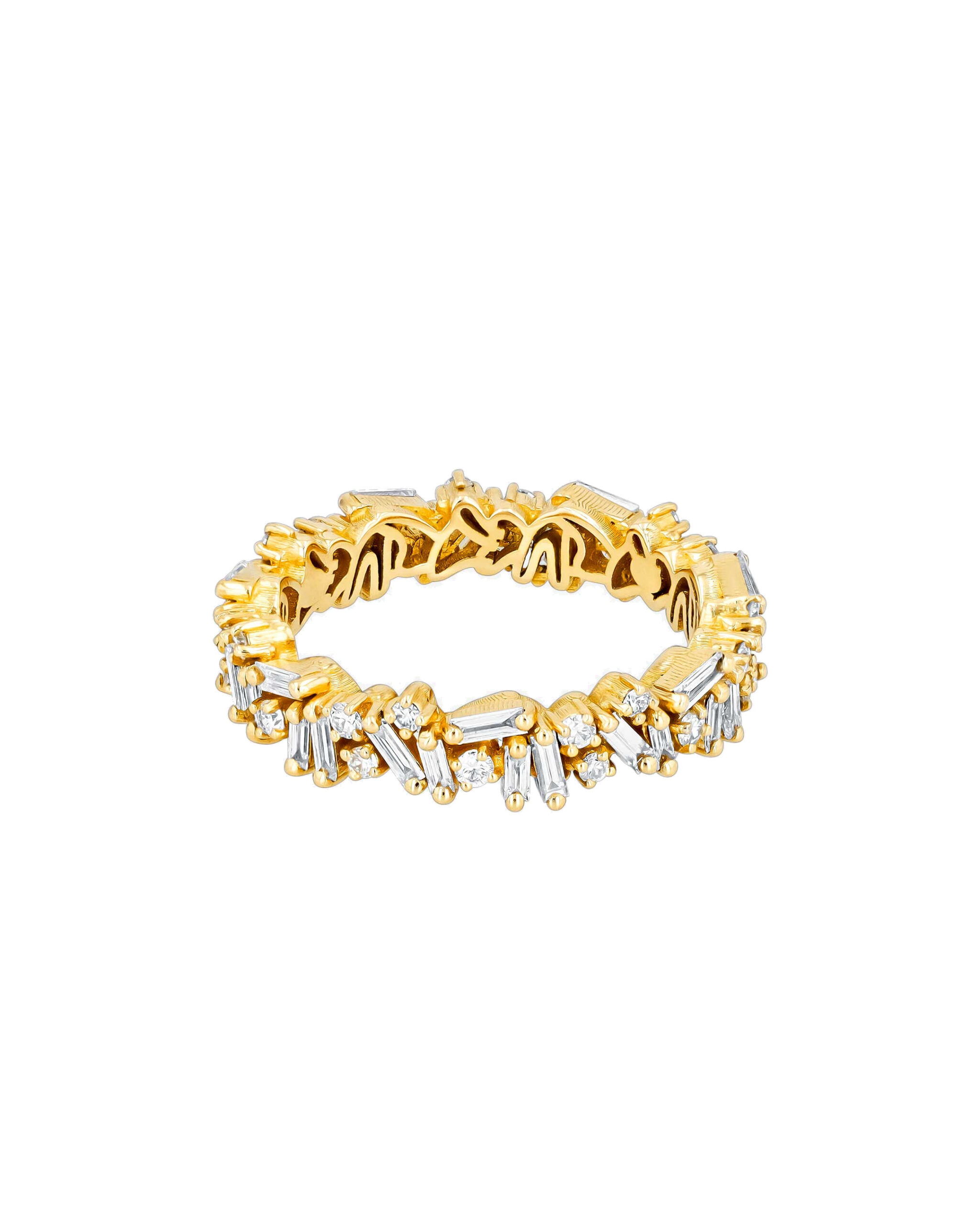 Suzanne Kalan Classic Diamond Icon Eternity Band in 18K Yellow Gold Suzanne Kalan Classic Diamond Icon Eternity Band in 18K Yellow Gold | Fine Rings | Coveti