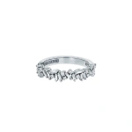 Suzanne Kalan Classic Diamond Icon Half Band in 18K White Gold | Fine Rings | Coveti