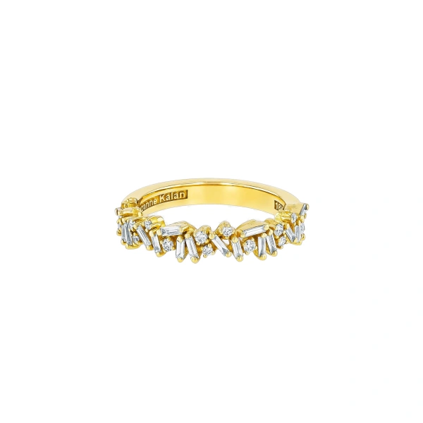 Classic Diamond Icon Half Band in 18K Yellow Gold