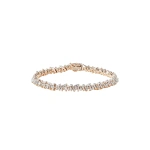 Suzanne Kalan Classic Diamond Icon Tennis Bracelet in 18K Rose Gold | Fine Bracelets | Coveti