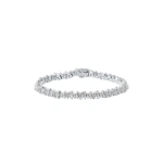 Suzanne Kalan Classic Diamond Icon Tennis Bracelet in 18K White Gold | Fine Bracelets | Coveti