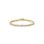 Suzanne Kalan Classic Diamond Icon Tennis Bracelet in 18K Yellow Gold | Fine Bracelets | Coveti