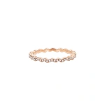 Suzanne Kalan Classic Diamond Ivy Eternity Band in 18K Rose Gold | Fine Rings | Coveti
