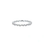Suzanne Kalan Classic Diamond Ivy Eternity Band in 18K White Gold | Fine Rings | Coveti