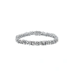 Suzanne Kalan Classic Diamond Midi Sparkler Tennis Bracelet in 18K White Gold | Fine Bracelets | Coveti