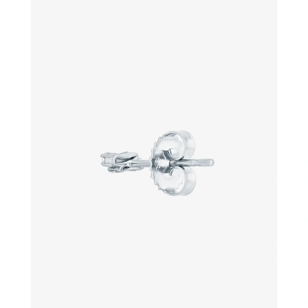 Suzanne Kalan Classic Diamond Mini Bar Studs in 18K White Gold | Fine Earrings | Coveti