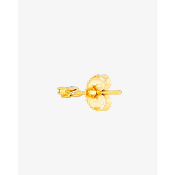 Suzanne Kalan Classic Diamond Mini Bar Studs in 18K Yellow Gold | Fine Earrings | Coveti