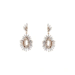 Suzanne Kalan Classic Diamond Mini Tear Drop Earrings in 18K Rose Gold | Fine Earrings | Coveti