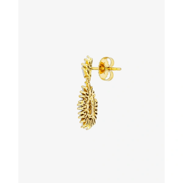 Suzanne Kalan Classic Diamond Mini Tear Drop Earrings in 18K Rose Gold | Fine Earrings | Coveti