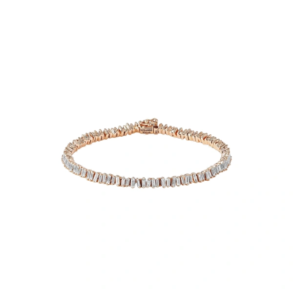 Classic Diamond Mini Tennis Bracelet in 18K Rose Gold