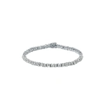Suzanne Kalan Classic Diamond Mini Tennis Bracelet in 18K White Gold | Fine Bracelets | Coveti
