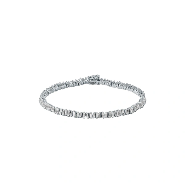 Classic Diamond Mini Tennis Bracelet in 18K White Gold