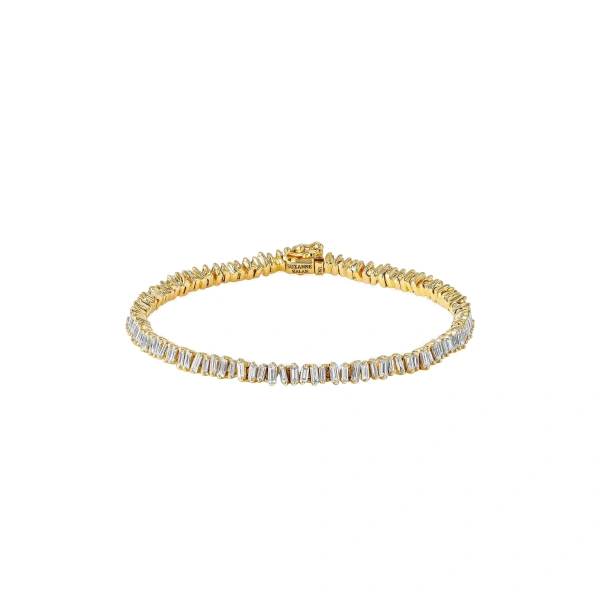 Classic Diamond Mini Tennis Bracelet in 18K Yellow Gold