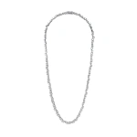 Suzanne Kalan Classic Diamond Round Tennis Necklace in 18K White Gold | Fine Necklaces | Coveti