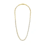 Suzanne Kalan Classic Diamond Round Tennis Necklace in 18K Yellow Gold | Fine Necklaces | Coveti