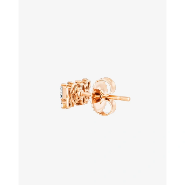 Suzanne Kalan Classic Diamond Shimmer Studs in 18K Rose Gold | Fine Earrings | Coveti