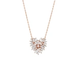 Suzanne Kalan Classic Diamond Small Heart Pendant in 18K Rose Gold | Fine Necklaces | Coveti