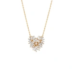 Suzanne Kalan Classic Diamond Small Heart Pendant in 18K Yellow Gold | Fine Necklaces | Coveti