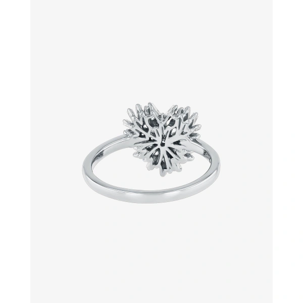 Suzanne Kalan Classic Diamond Small Heart Ring in 18K White Gold | Fine Rings | Coveti