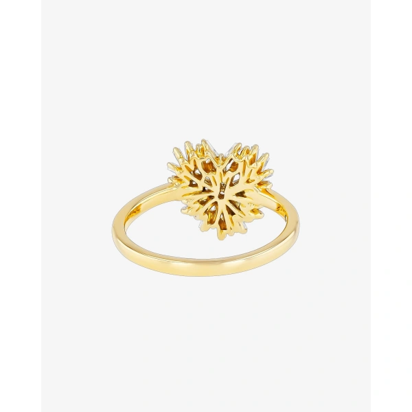 Suzanne Kalan Classic Diamond Small Heart Ring in 18K Yellow Gold | Fine Rings | Coveti
