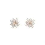 Suzanne Kalan Classic Diamond Spark Studs in 18K Rose Gold | Fine Earrings | Coveti