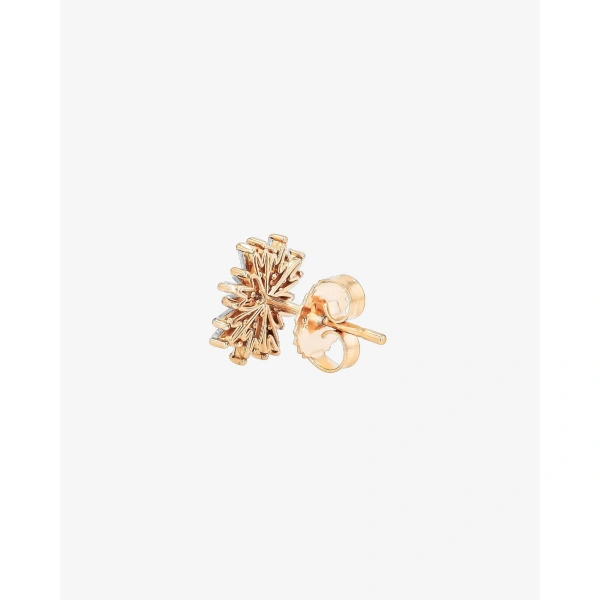 Suzanne Kalan Classic Diamond Spark Studs in 18K Rose Gold | Fine Earrings | Coveti