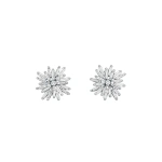 Suzanne Kalan Classic Diamond Spark Studs in 18K White Gold | Fine Earrings | Coveti
