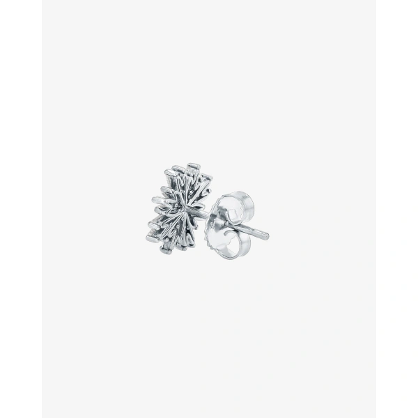 Suzanne Kalan Classic Diamond Spark Studs in 18K White Gold | Fine Earrings | Coveti