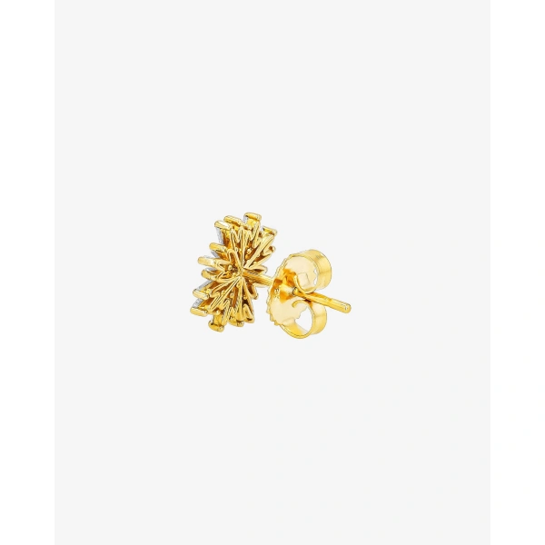 Suzanne Kalan Classic Diamond Spark Studs in 18K Yellow Gold | Fine Earrings | Coveti