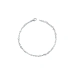 Suzanne Kalan Classic Diamond Sparkler Chain Bracelet in 18K White Gold | Fine Bracelets | Coveti