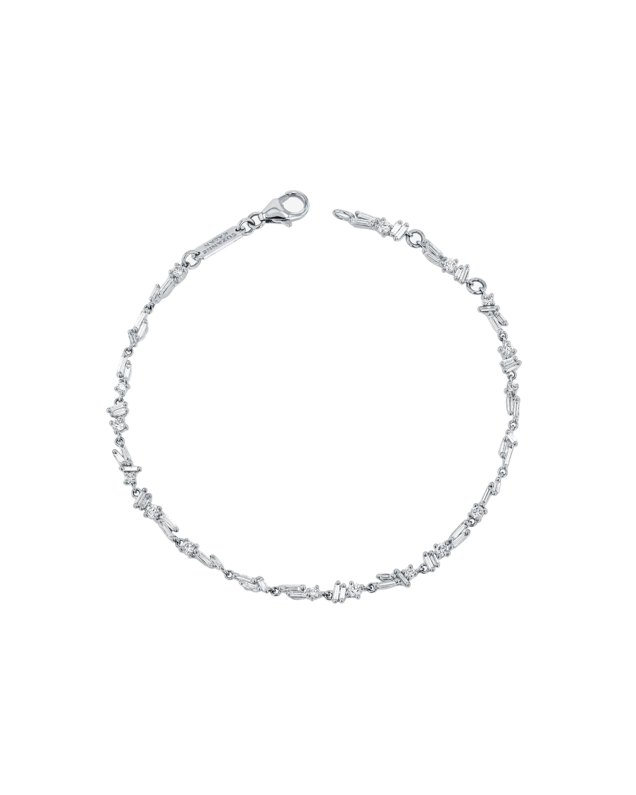 Suzanne Kalan Classic Diamond Sparkler Chain Bracelet in 18K White Gold Suzanne Kalan Classic Diamond Sparkler Chain Bracelet in 18K White Gold | Fine Bracelets | Coveti
