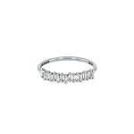 Suzanne Kalan Classic Diamond Stacker Band in 18K White Gold | Fine Rings | Coveti